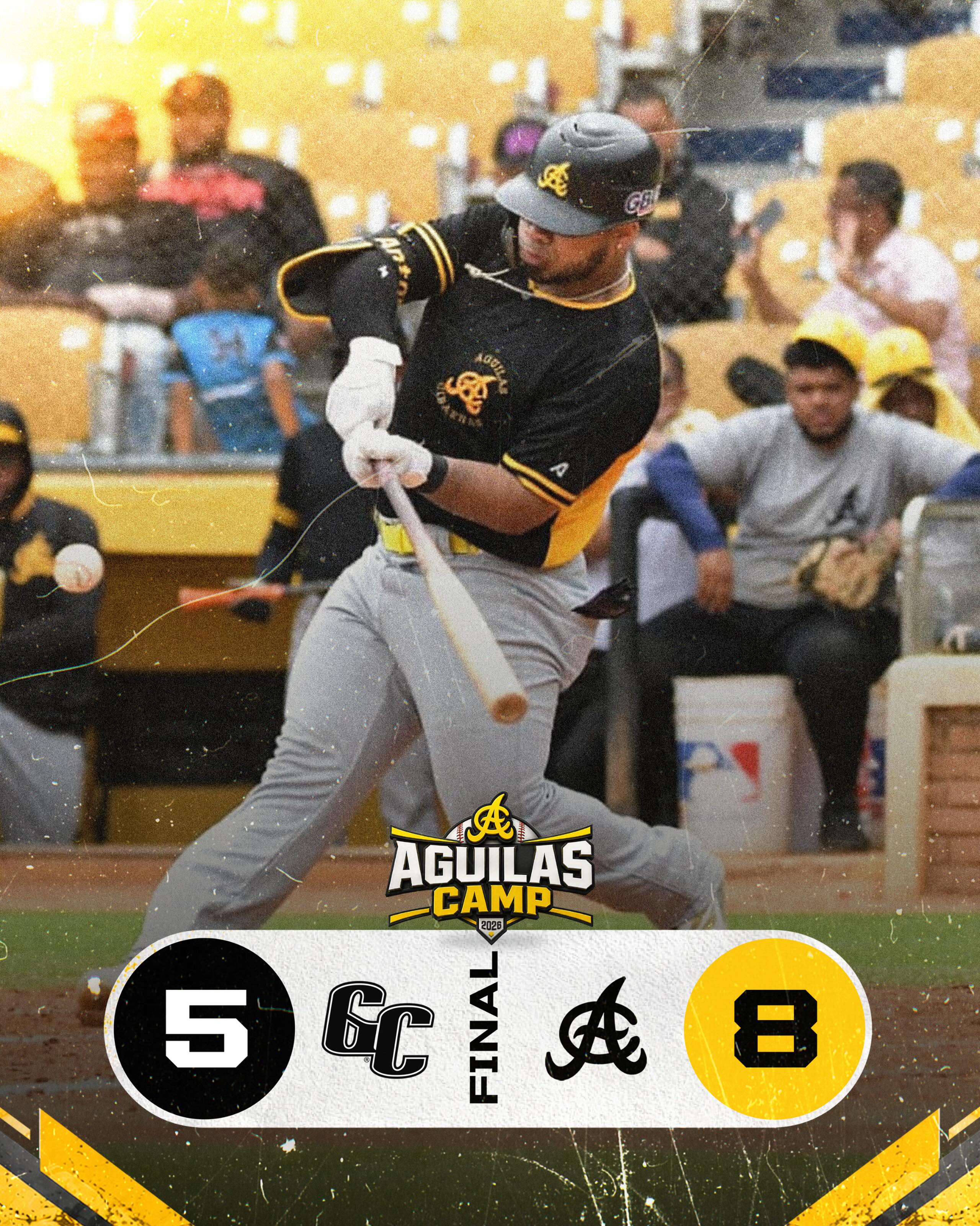 Final en el Estadio Cibao 

Derrotamos a los Gigantes 8 carreras por 5 en la continuación de nuestro #ÁguilasCamp