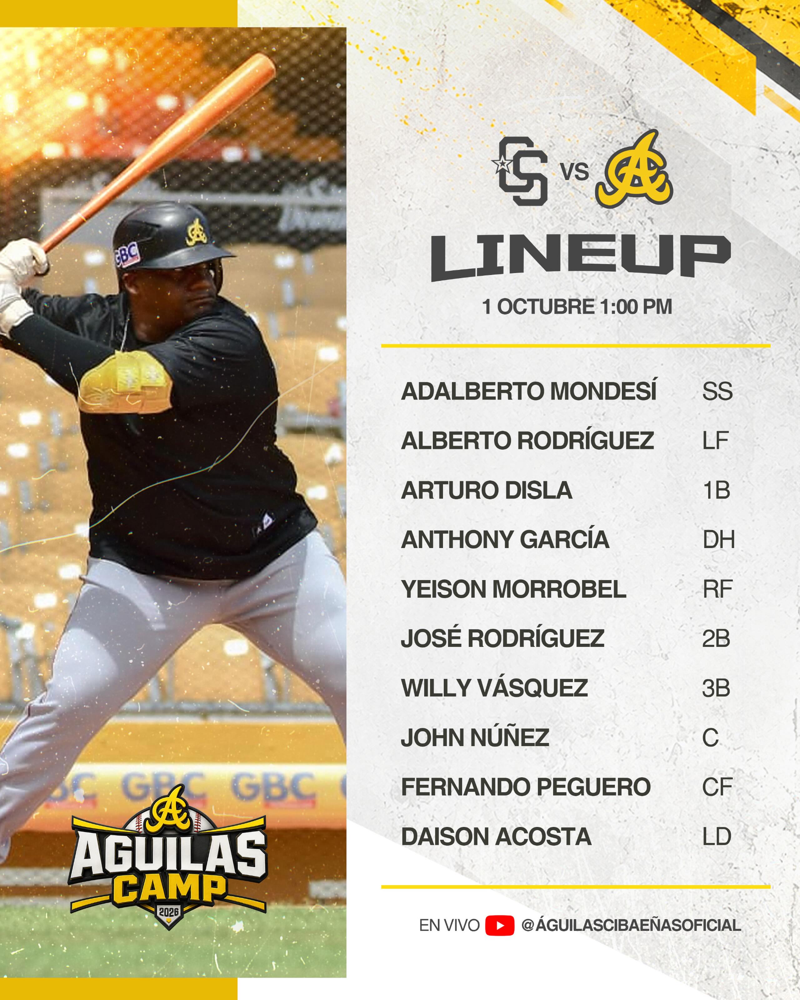 Alineación frente a @capitanesdesalcedobbc en nuestro primer juego de pretemporada.