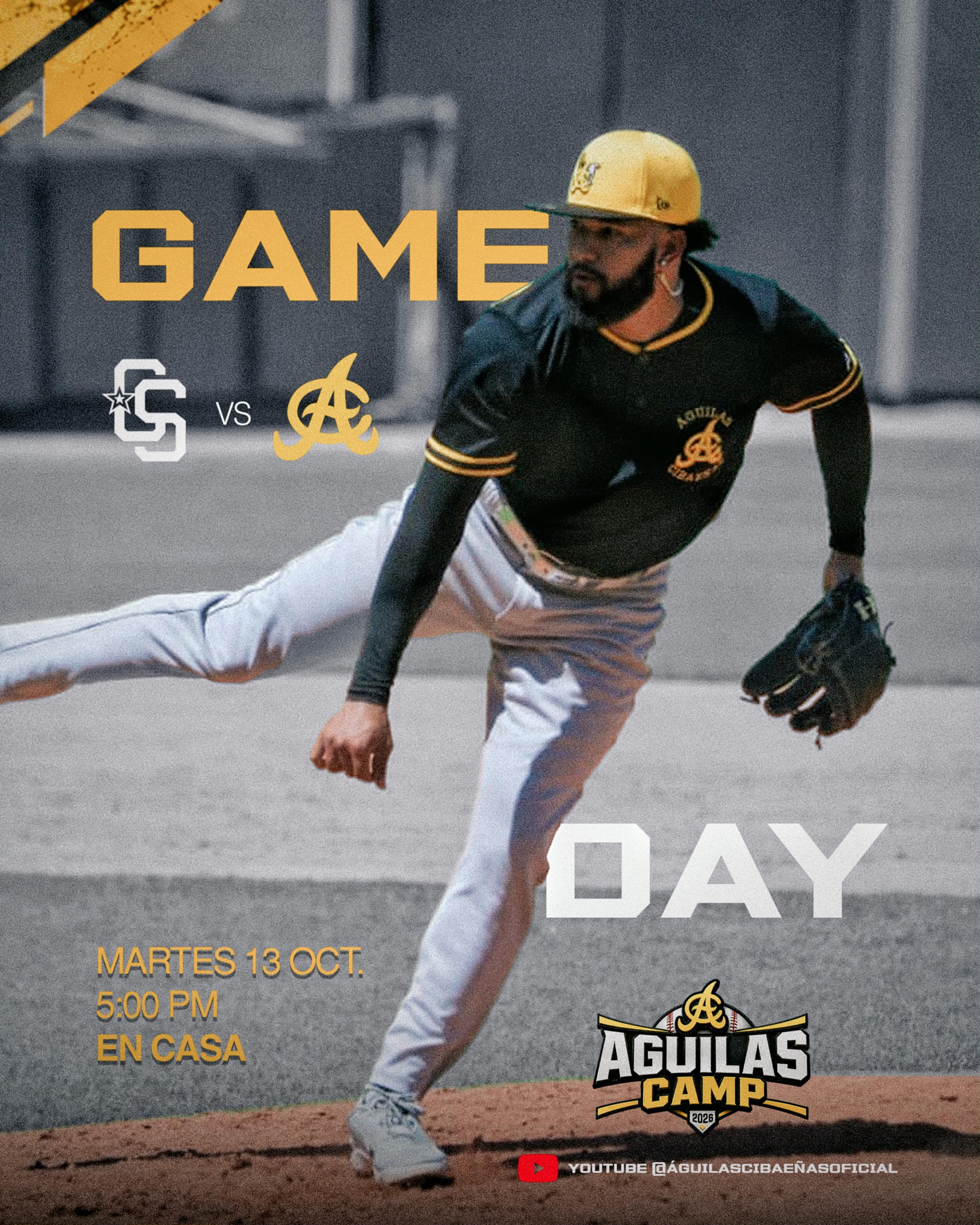 Recibimos esta tarde a los Capitanes de Salcedo en el Estadio Cibao a partir de las 5:00pm 

Vamos en vivo por YouTube. 

#ÀguilasCamp