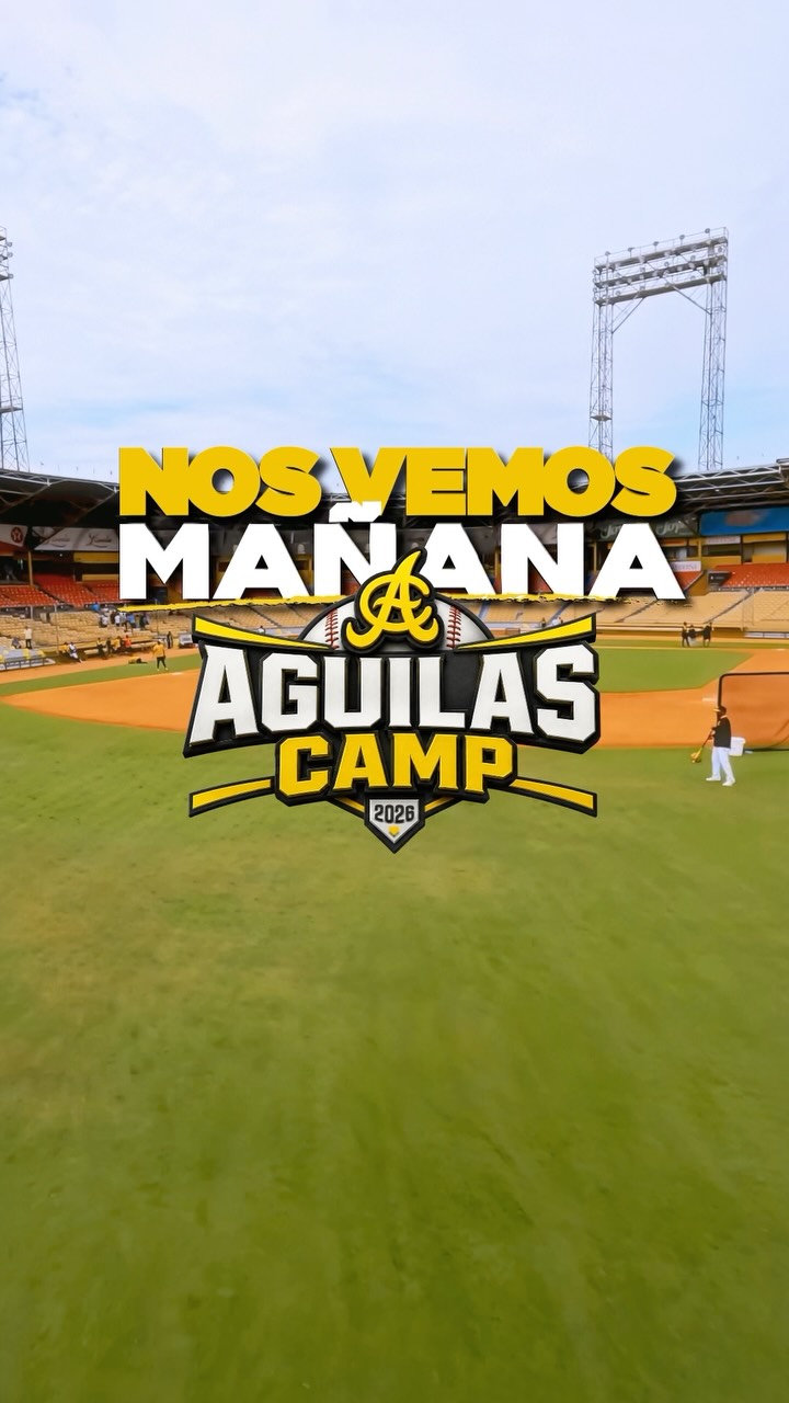 🦅🔥 ¡MAÑANA REGRESAMOS AL TERRENO!

La espera casi termina… Este lunes arranca el Águilas Camp 2026 en el Estadio Cibao. ⚾💛

¡Deja un 💛 si ya quieres ver a los nuestros en el terreno!