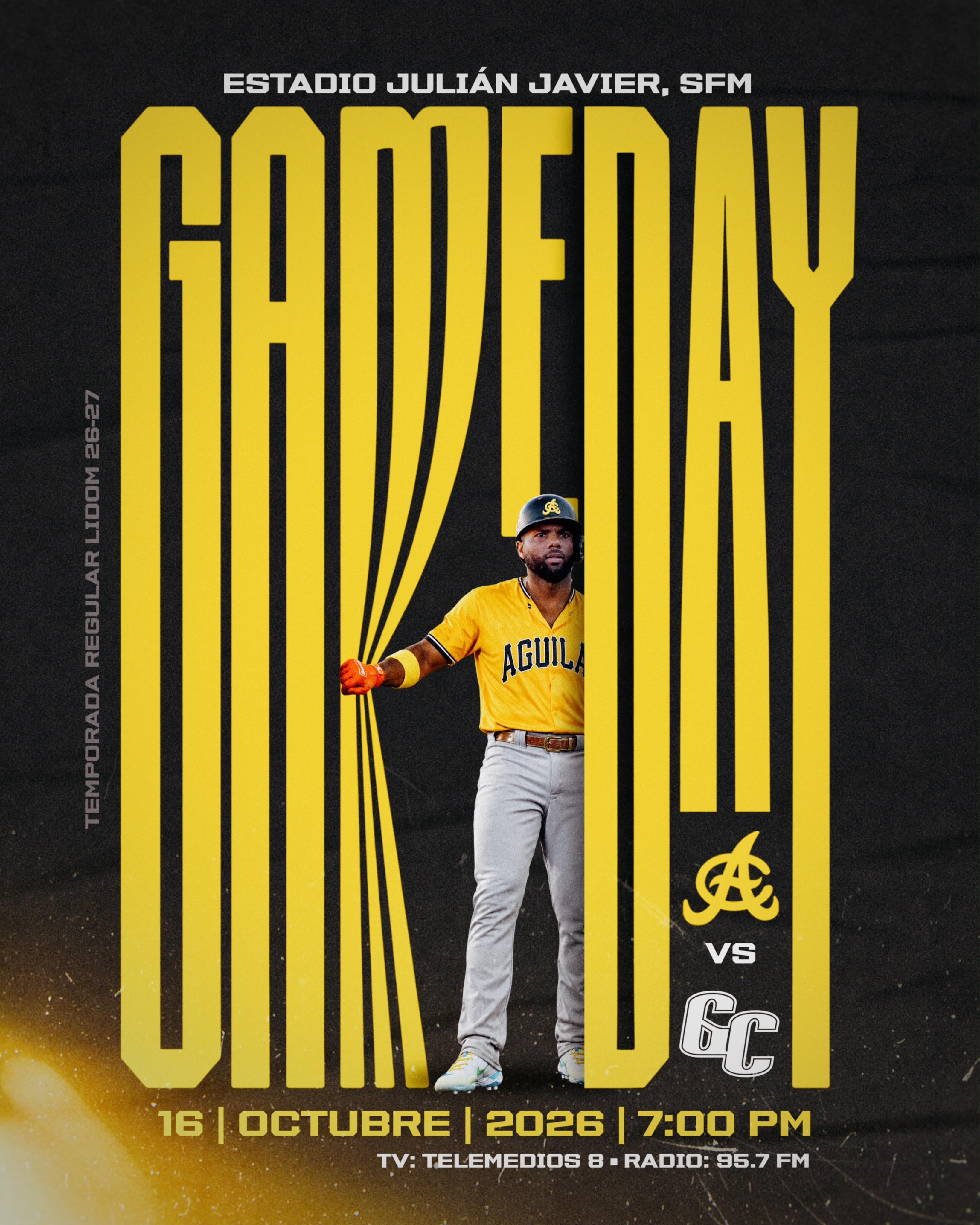 ¡GAME DAY! 

Hoy inicia nuestra temporada y enfrentamos a los Gigantes en el estadio Julián Javier desde las 7:00pm