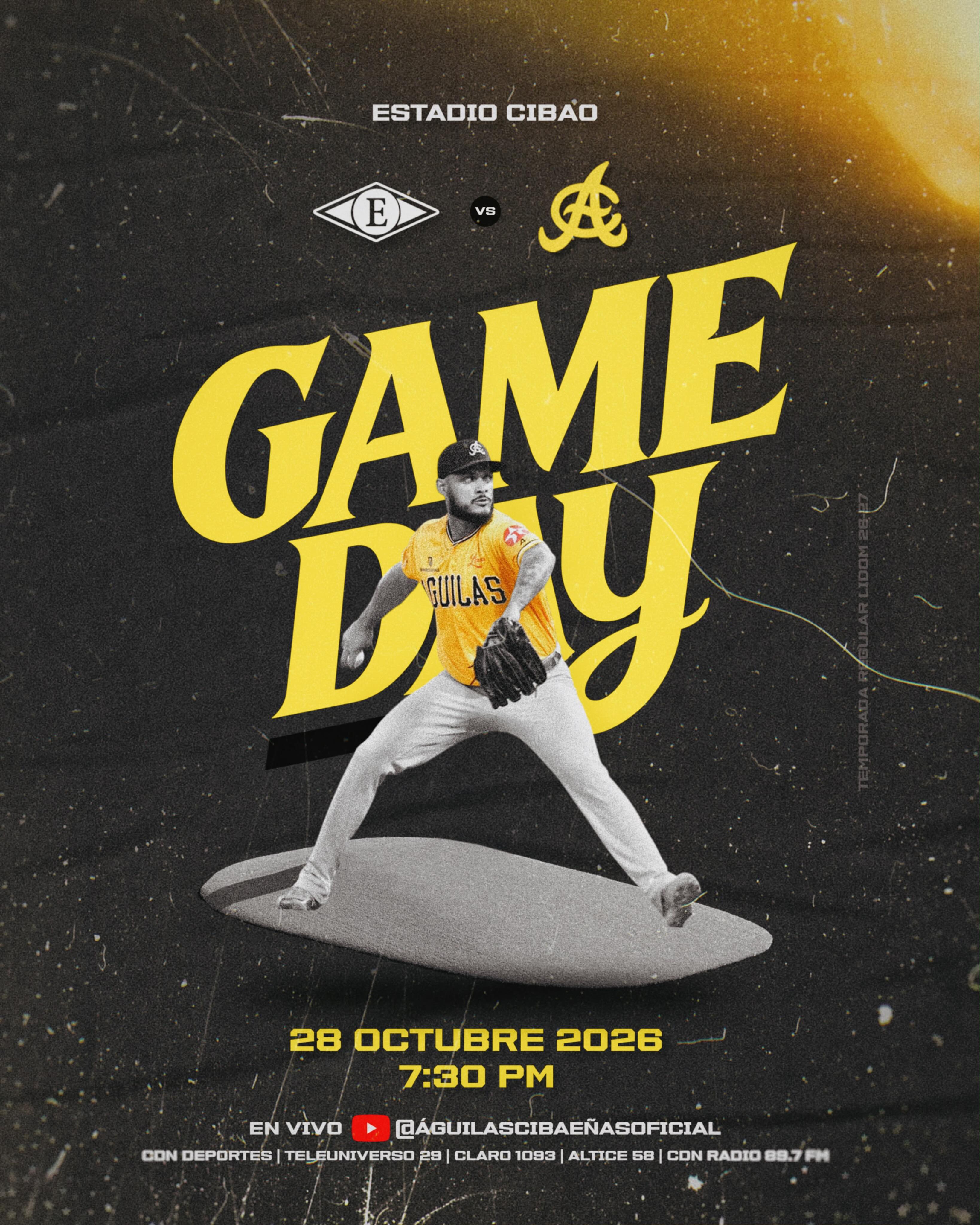 ¡SEGUIMOS EN CASA! 

Esta noche recibimos a los Leones desde las 7:30pm en nuestro hogar el Estadio Cibao. 

Vamos en vivo por YouTube.